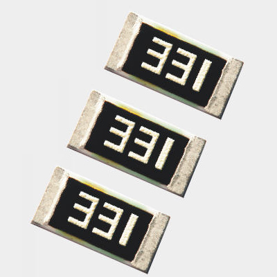 Conventional thick film chip fixed resistor